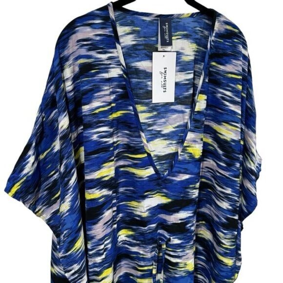 NEW Swimsuits For All Bathing Suit Coverup Coastal Resort Hawaiian Size M/L - Picture 3 of 10